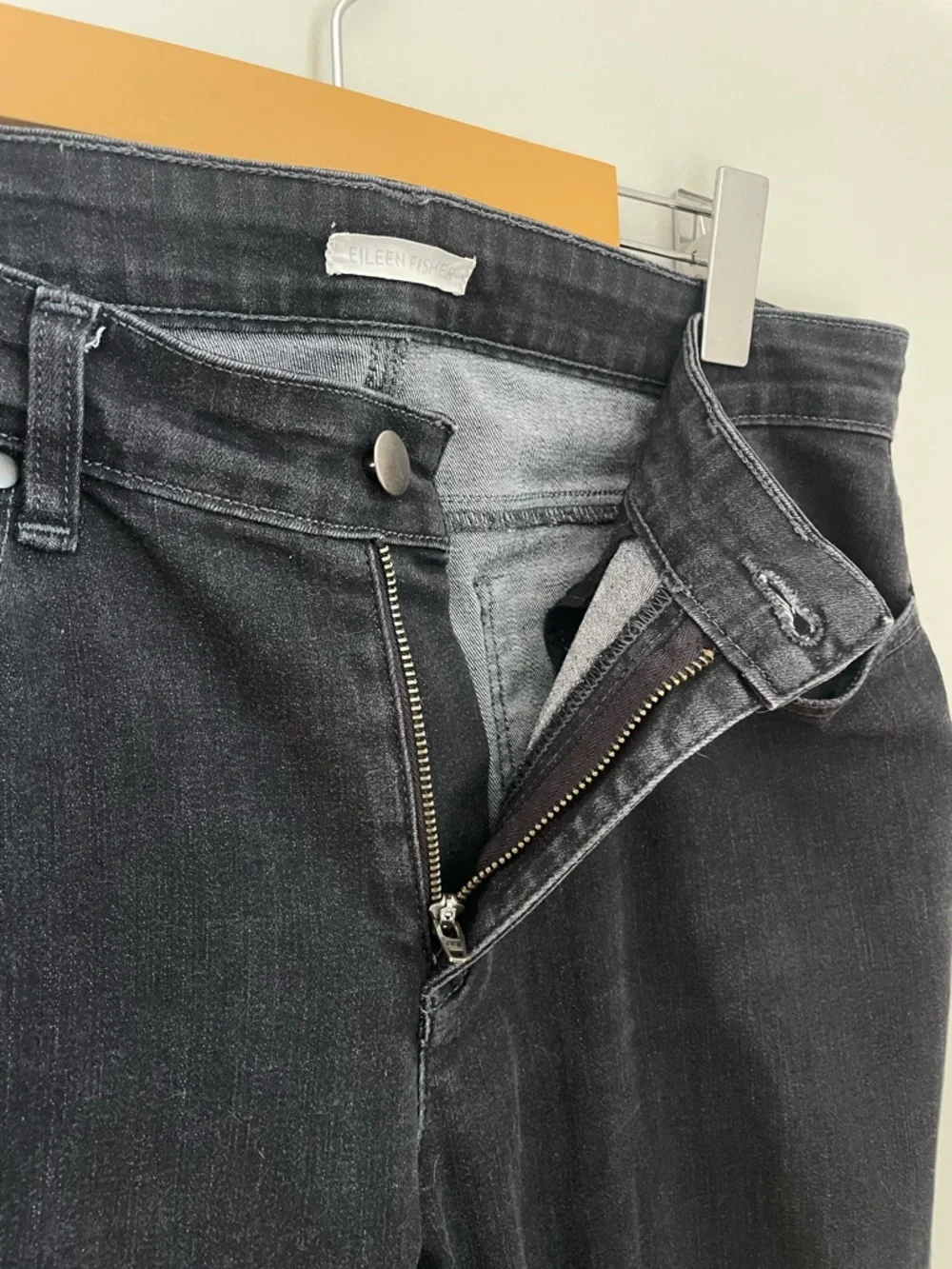 Eileen Fisher Organic Cotton Blend Slim Skinny Jeans Size 12 Casual Organic - Picture 12 of 12